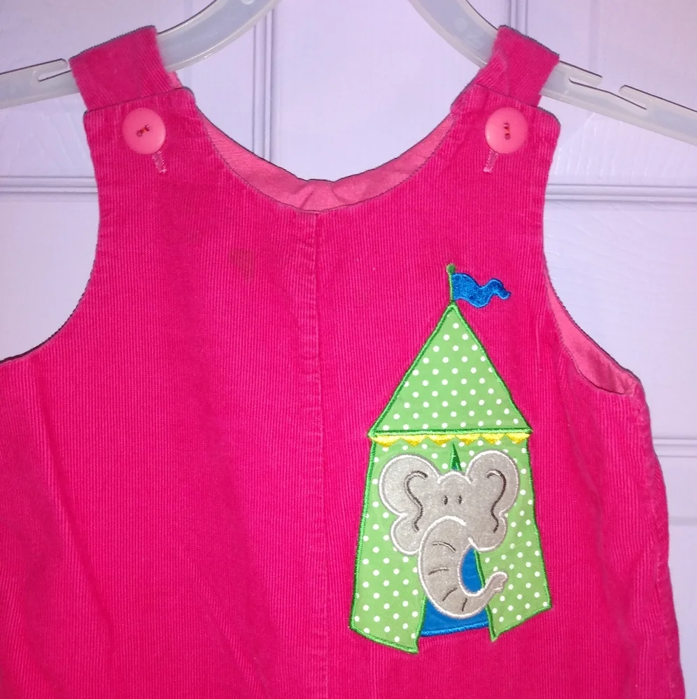 💓HP! Mulberry St. | Vtg. Girls Courdory Overalls Romper 18M